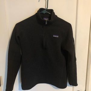 Patagonia Black 3/4 Zip Better Sweater